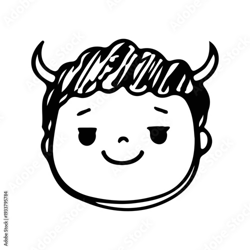 Cute Devil Face Icon