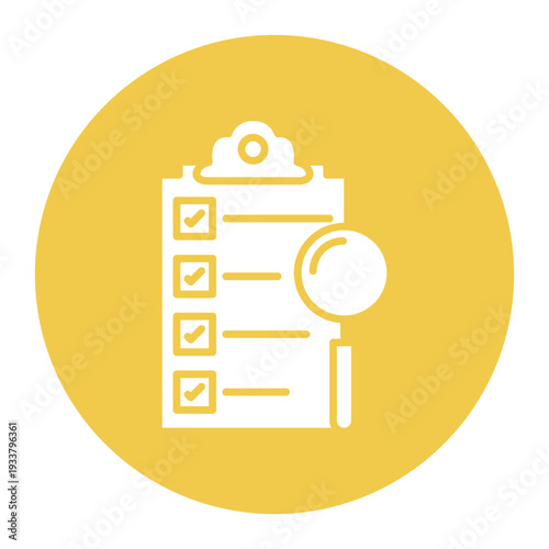 Quality Control Checklist Icon