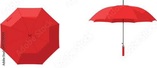 Top view vector illustration of a backyard landscape design plan featuring a large swimming pool circular jacuzzi stone path garden pond and green plants.