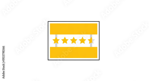 Golden star rating on a white background.