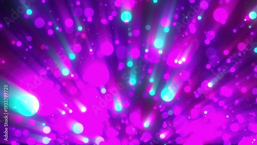 Abstract glowing particles with shine