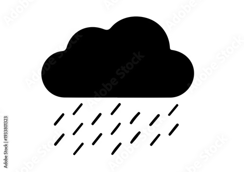 Rain cloud silhouette,weather cloud icon
