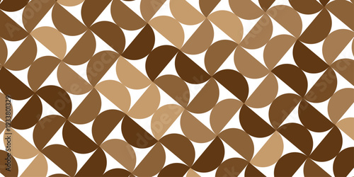 seamless pattern with abstract lines and flower design. Abstract geometric fabric circle floral pattern. Hawaiian tropical seamless pattern.