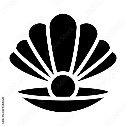 Pearl Vector Glyph Icon Design