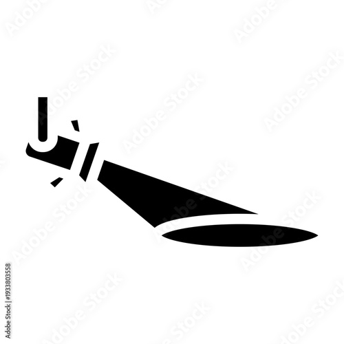 Spotlight Vector Glyph Icon Design