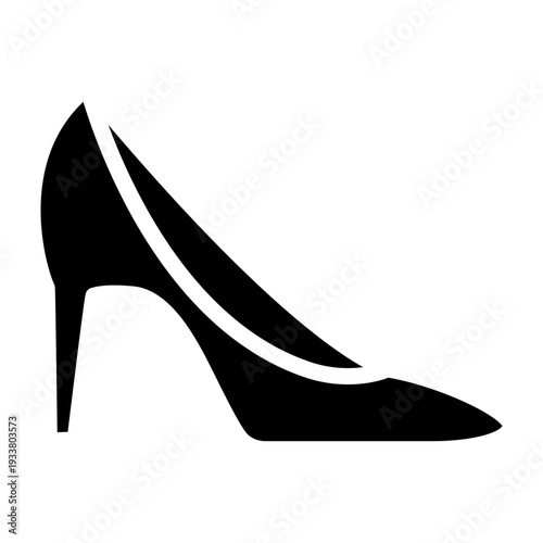 High Heels Vector Glyph Icon Design