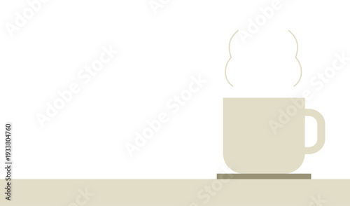 温かい飲み物が入ったマグカップ