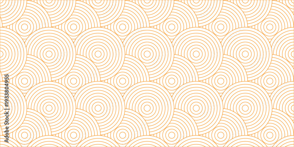 Fototapeta premium Modern abstract colorful circle line pattern background. Seamless design for banner and wave overlapping geometric wallpaper design.