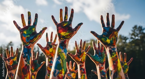 World environment day hands united for sustainable future and eco friendly actions