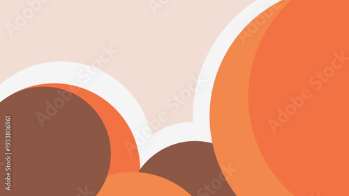 Modern Abstract Background with Warm Organic Curves