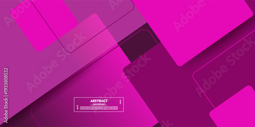 Purple dynamic gradient 3D background with overlapping square shapes. Cool background. Vector eps10