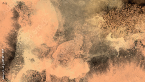 Abstract watercolor wash with earthy tones and textured patterns