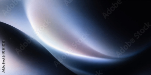 Abstract Wavy Forms: An elegant composition of flowing, translucent forms create a dynamic play of light and shadow, evoking a sense of ethereal movement and artistic expression.