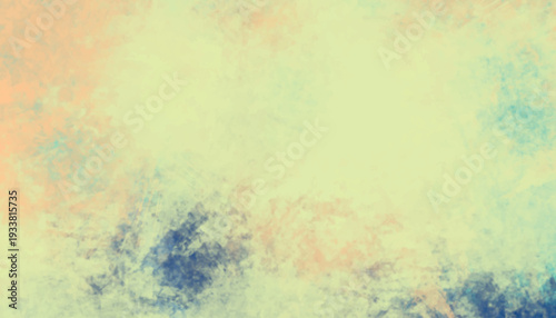 Soft abstract watercolor paint strokes in pastel peach and blue
