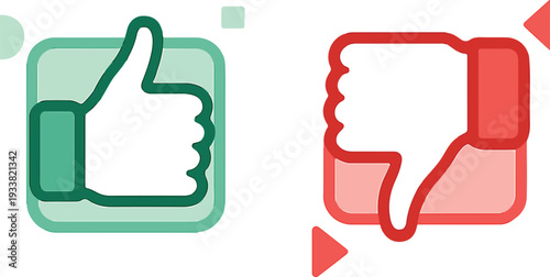 Like-Unlike Infographic | Creative Dos & Don’ts Flat Vector art Illustration set.