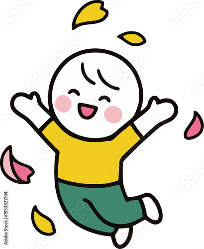 꽃구경 중인 아이