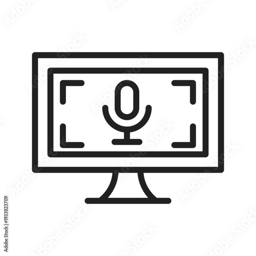 Recording Session icon vector image. Suitable for mobile apps, web apps and print media.