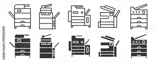 Office Copier Machine Icon