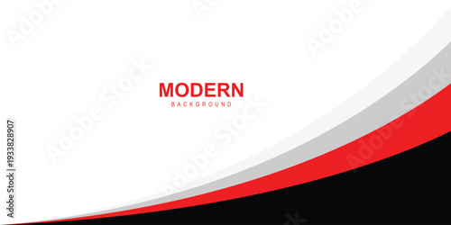 abstract creative black red curve shapes design for banner, poster, background.
