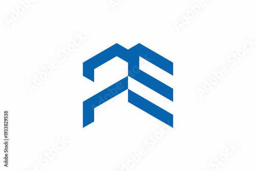 Letter PE Building Logo 