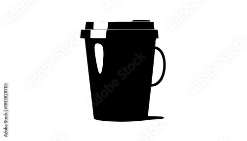 black coffee cup