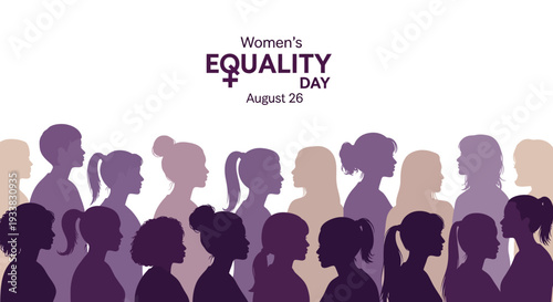 Women's Equality Day, August 26: Diverse Female Silhouettes for Gender Parity & Empowerment