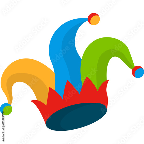 Colorful Jester Hat Illustration