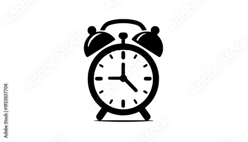 alarm clock isolated on white