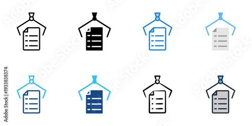 Retrieve icons set multiple style collection. Editable stroke 
