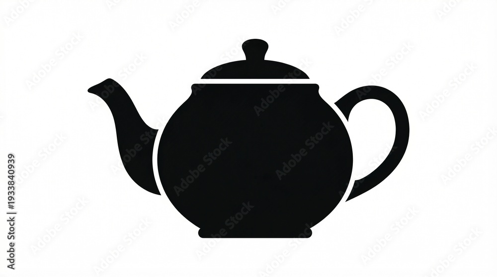 Obraz premium Teapot Silhouette Icon