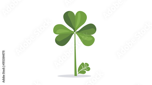 Image of luck and generosity, clear flat design vector illustration