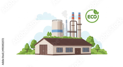 Eco Friendly Factory Building Structure.
