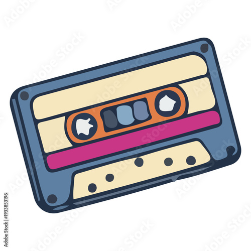 Retro Cassette Tape Icon