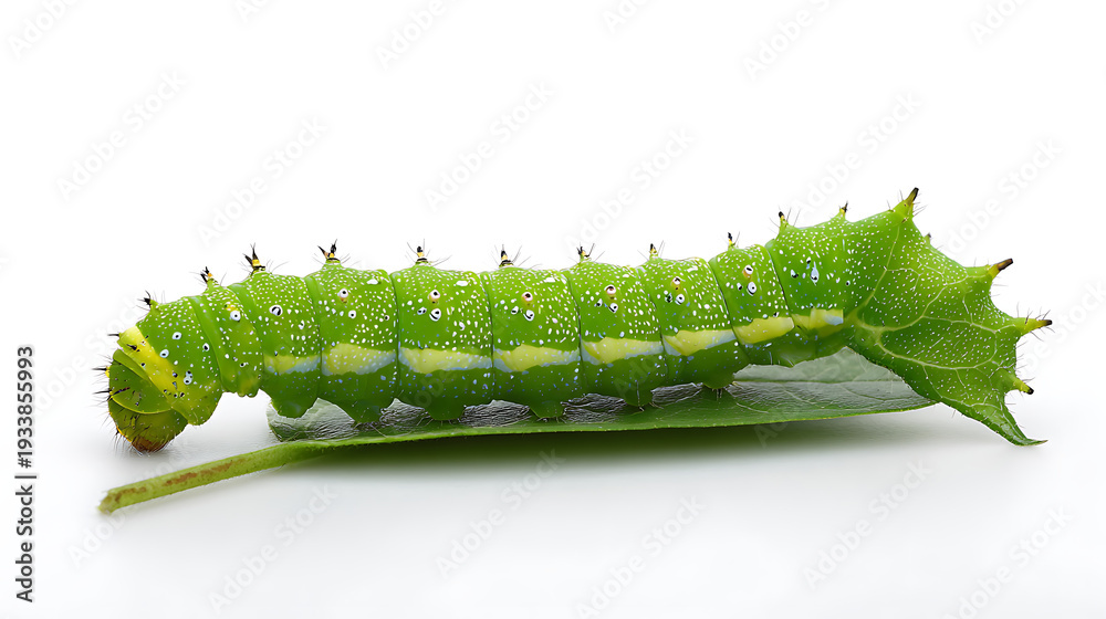 Fototapeta premium caterpillar on a white background