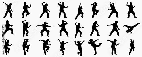 Dancing People Silhouettes Collection