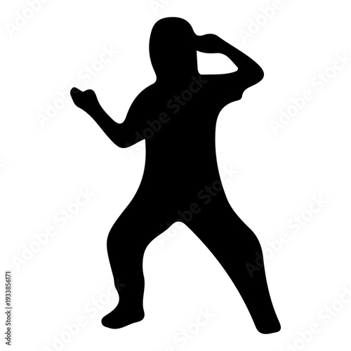 Martial Arts Silhouette Pose