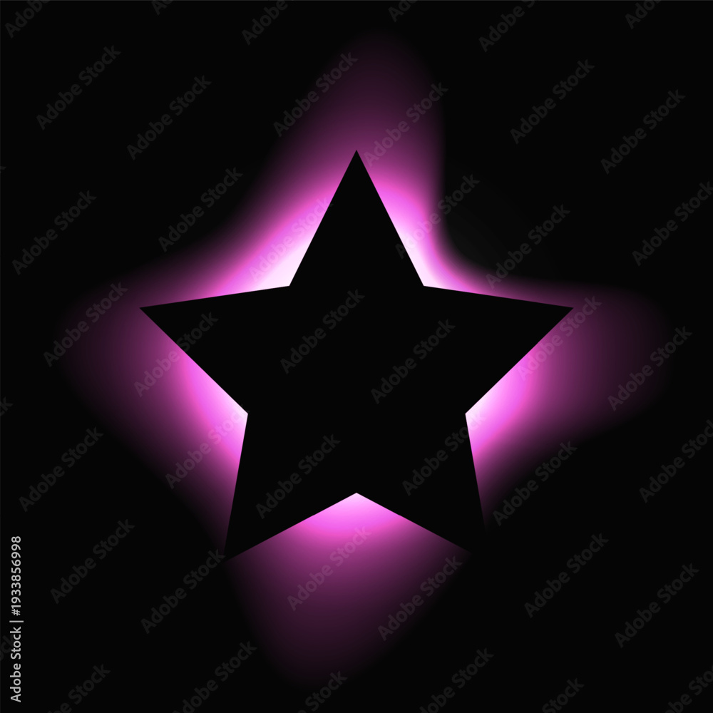 Fototapeta premium Star illuminate light frame