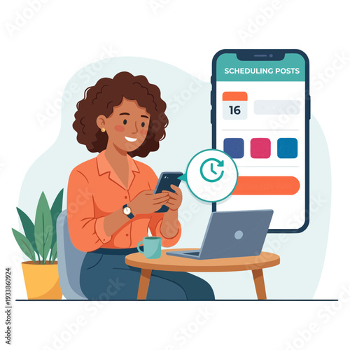 Social Media Marketing Illustration