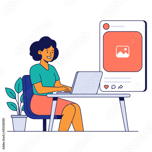 Social Media Marketing illustration