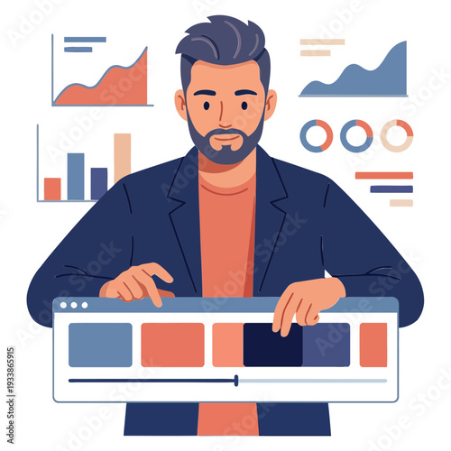 
Social Media Marketing illustrations