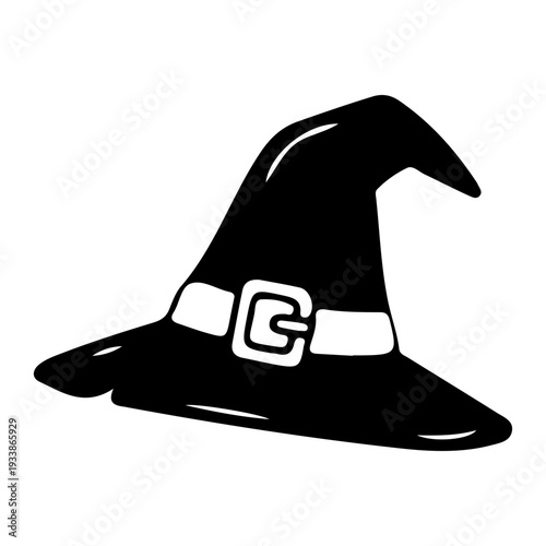 Witch Hat Icon Silhouette
