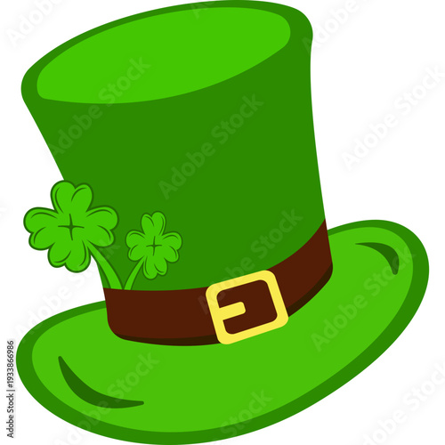 St Patrick Day Hat Illustration