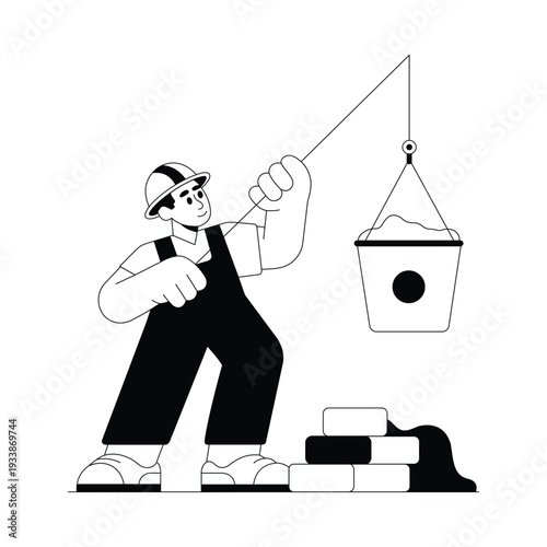 Labour Rope  vector illustration Eps 10 File     