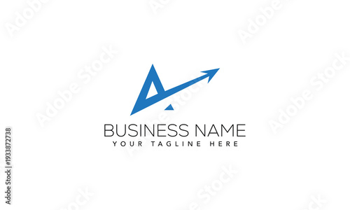 Free Download Modern Minimal A Letter Logo Vector Design Template - GFXLoad