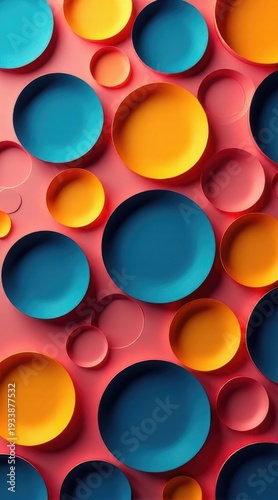 Colorful Circular Depth Composition