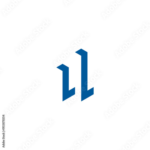 Free Download L initial logo, chart growth blue line business corporate symbol - GFXLoad
