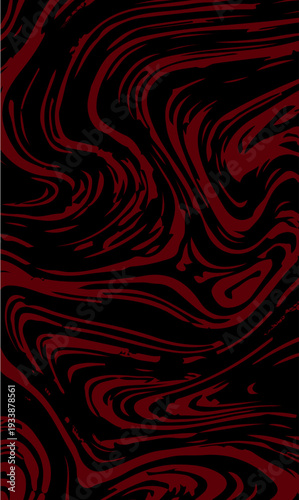 AN ABSTRACT GRAPHIC SWIRL PATTERN RESEMBLING INTERMINGLED DIGITAL OIL PAINT STROKES AND CONSISTING OF DYNAMIC CURVED, WAVY, AND SPIRAL LINES