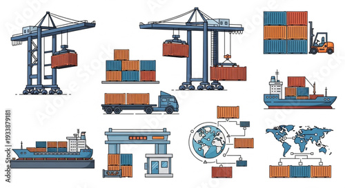 Global Shipping and Logistics Industry Collection.