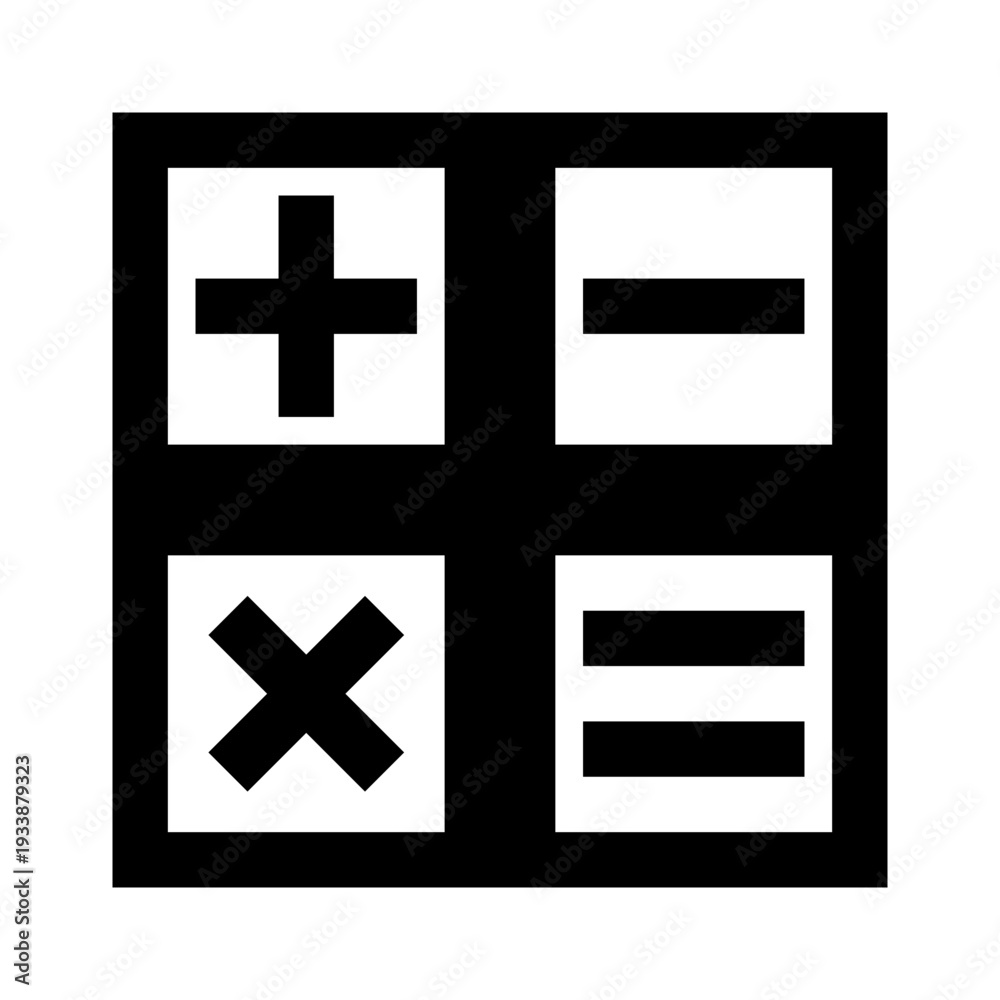 Obraz premium math icon