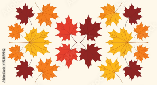 Autumn Maple Leaves Pattern